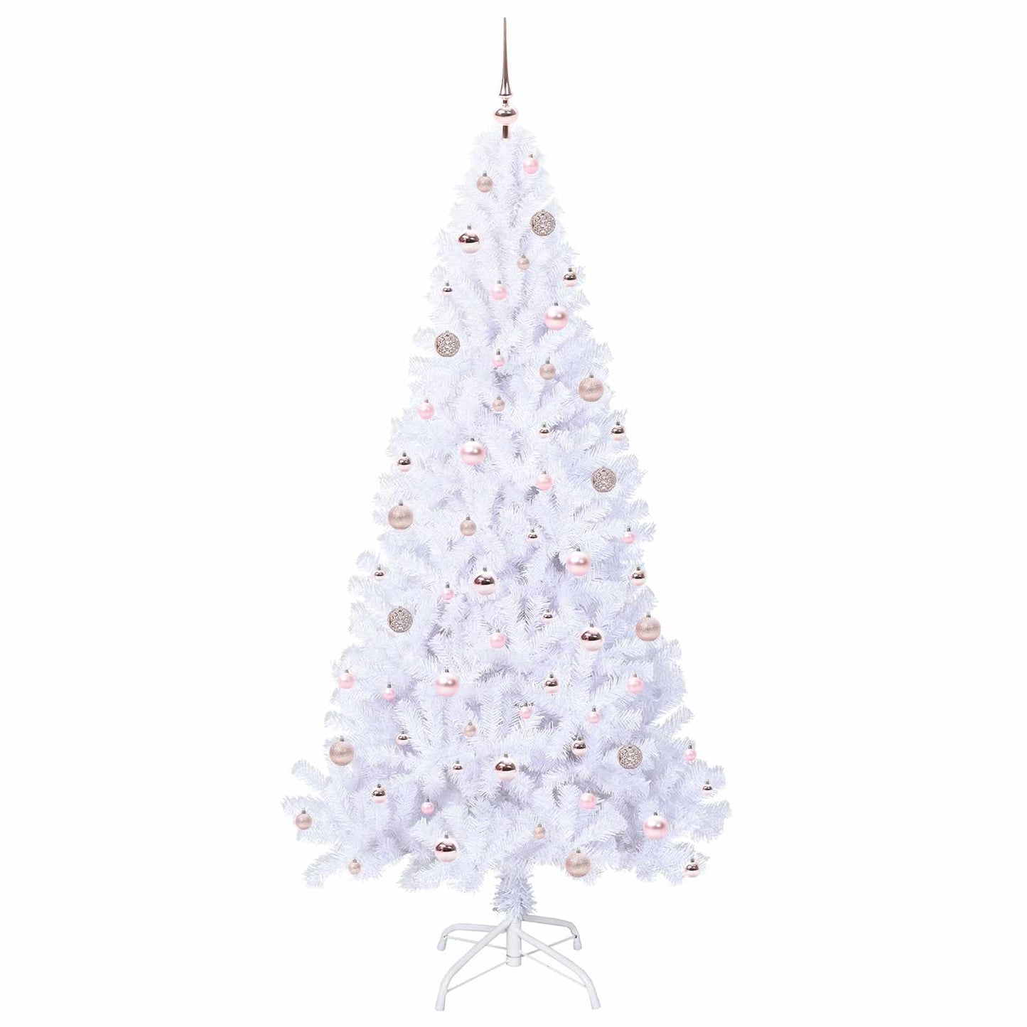 Artificial Christmas Tree with Stand White 210 cm PVC and Steel