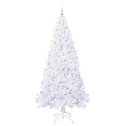 Artificial Christmas Tree with Stand White 210 cm PVC and Steel