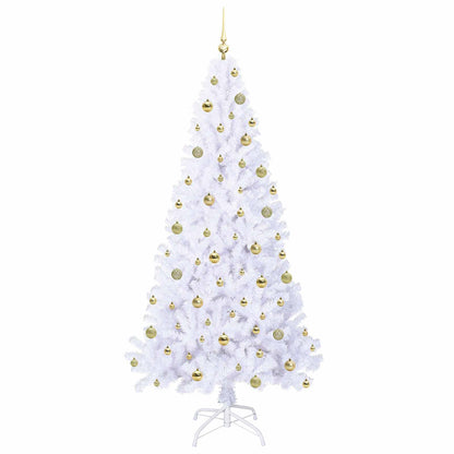 Artificial Christmas Tree with Stand White 210 cm PVC and Steel