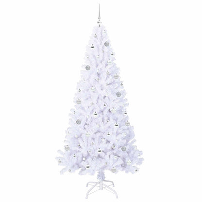 Artificial Christmas Tree with Stand White 210 cm PVC and Steel