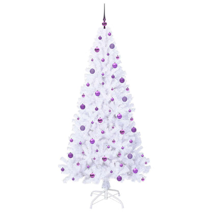 Artificial Christmas Tree with Stand White 210 cm PVC and Steel
