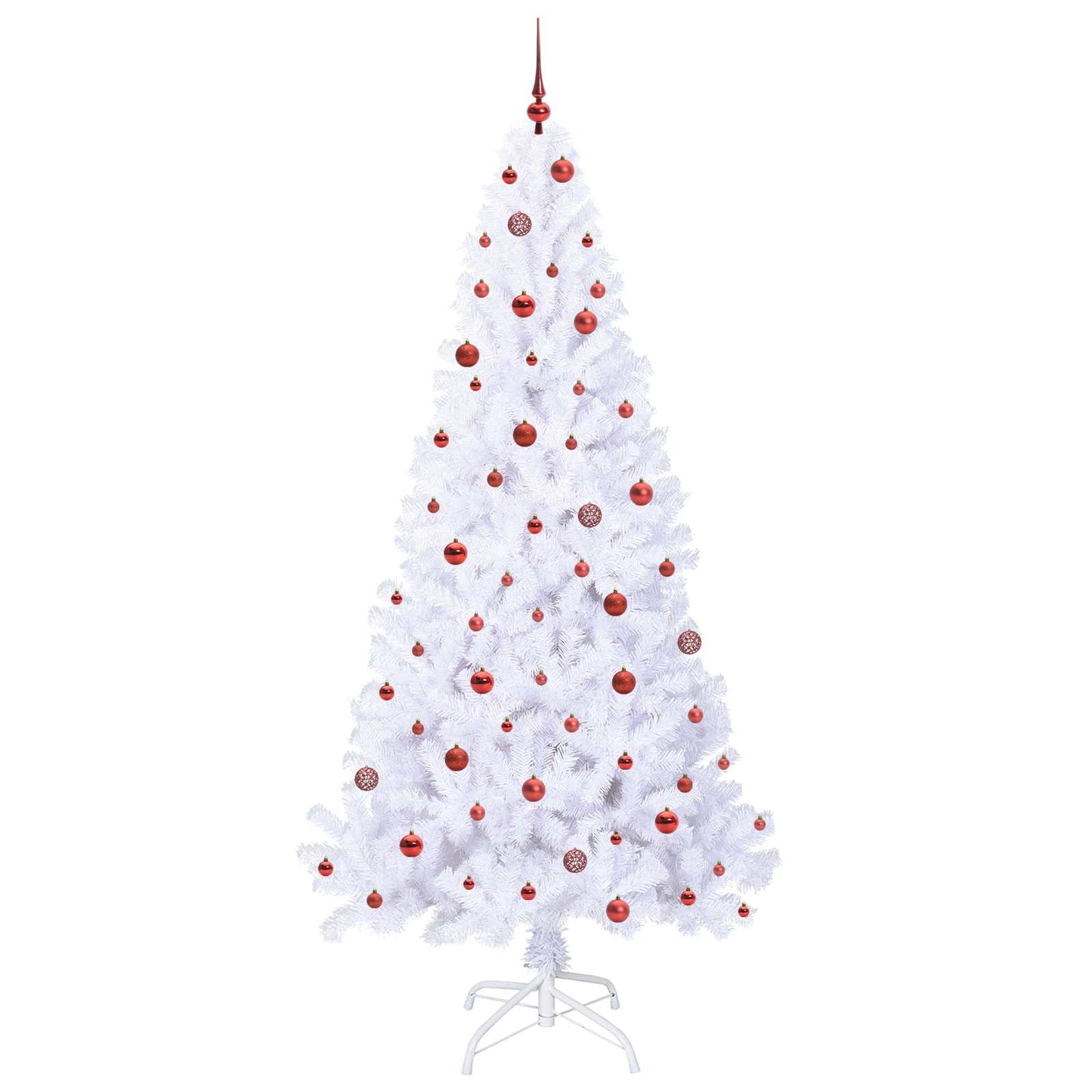 Artificial Christmas Tree with Stand White 240 cm PVC and Steel