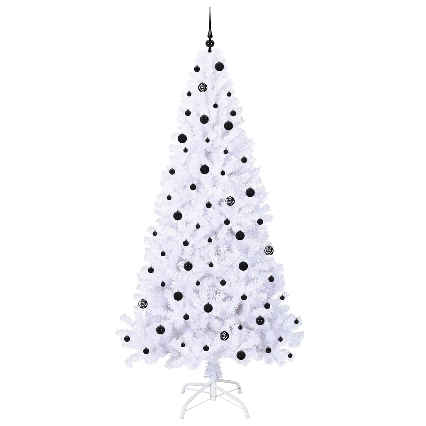 Artificial Christmas Tree with Stand White 240 cm PVC and Steel