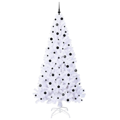 Artificial Christmas Tree with Stand White 240 cm PVC and Steel