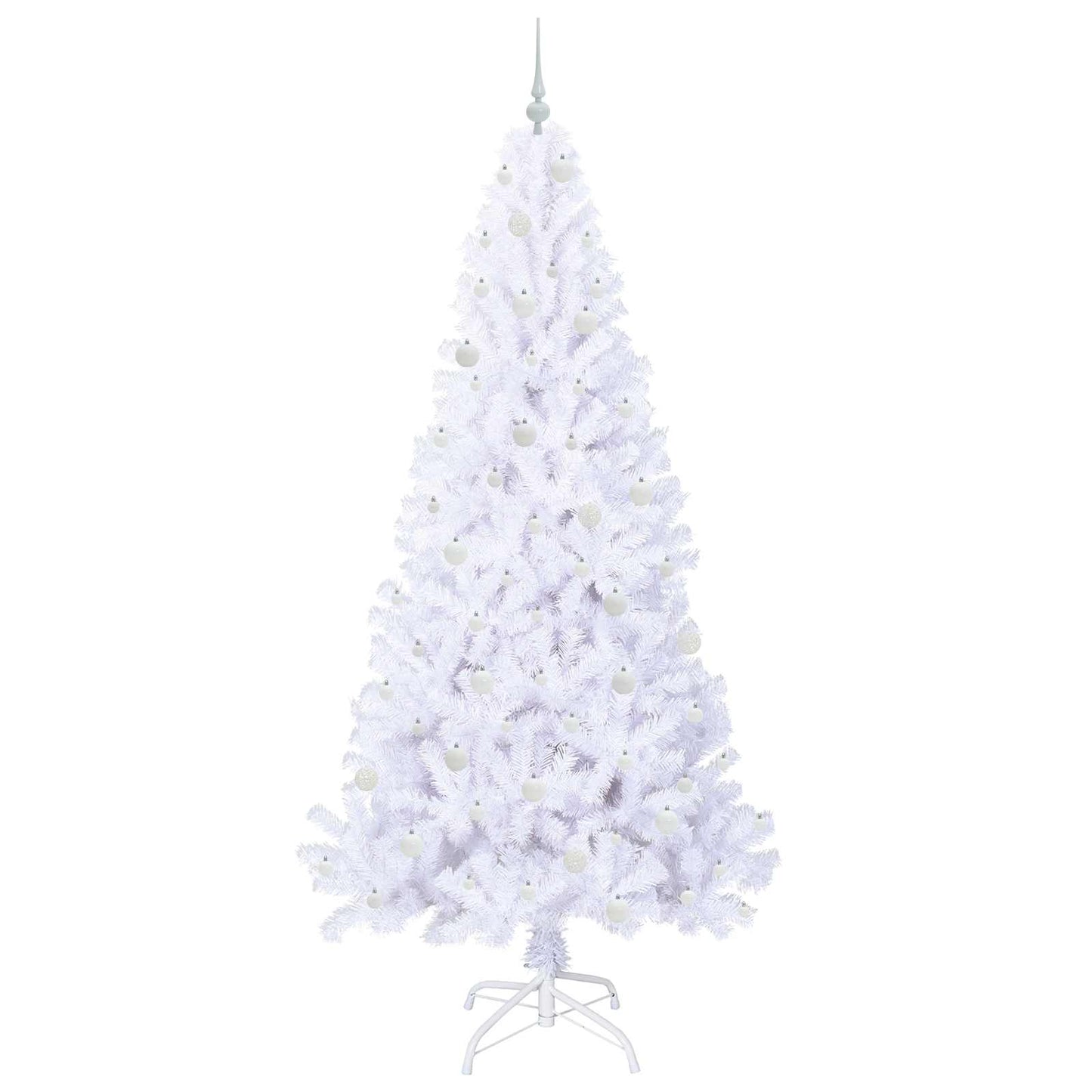 Artificial Christmas Tree with Stand White 240 cm PVC and Steel