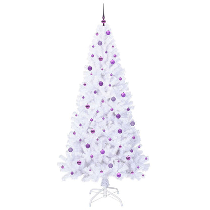 Artificial Christmas Tree with Stand White 240 cm PVC and Steel