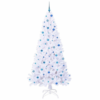 Artificial Christmas Tree with Stand White 240 cm PVC and Steel