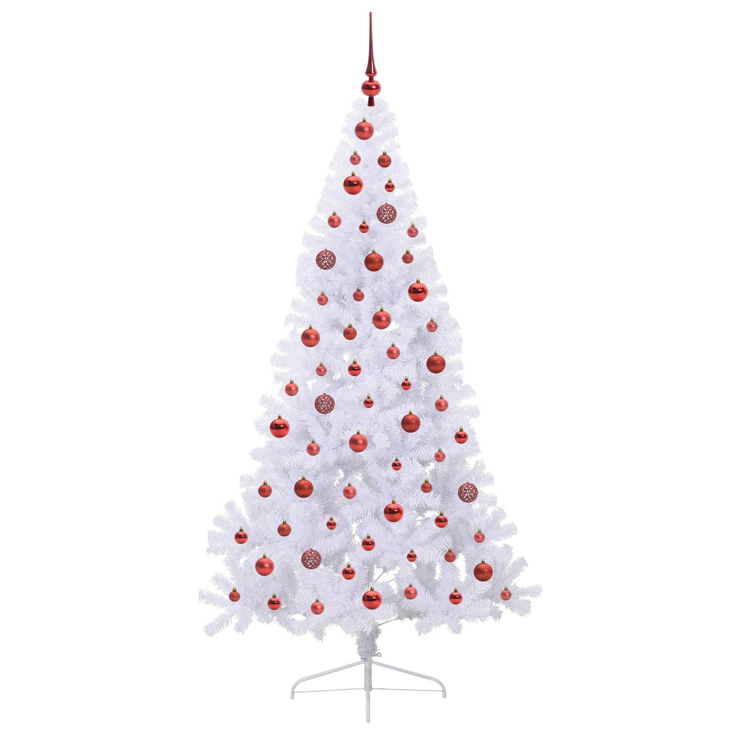 Artificial Christmas Tree with Stand White 180 cm PVC and Steel