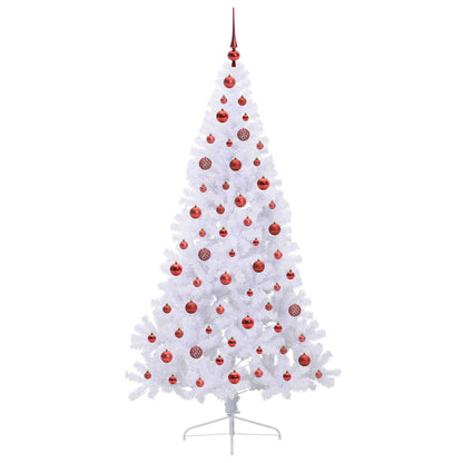Artificial Christmas Tree with Stand White 180 cm PVC and Steel