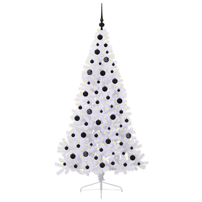 Artificial Christmas Tree with Stand White 180 cm PVC and Steel