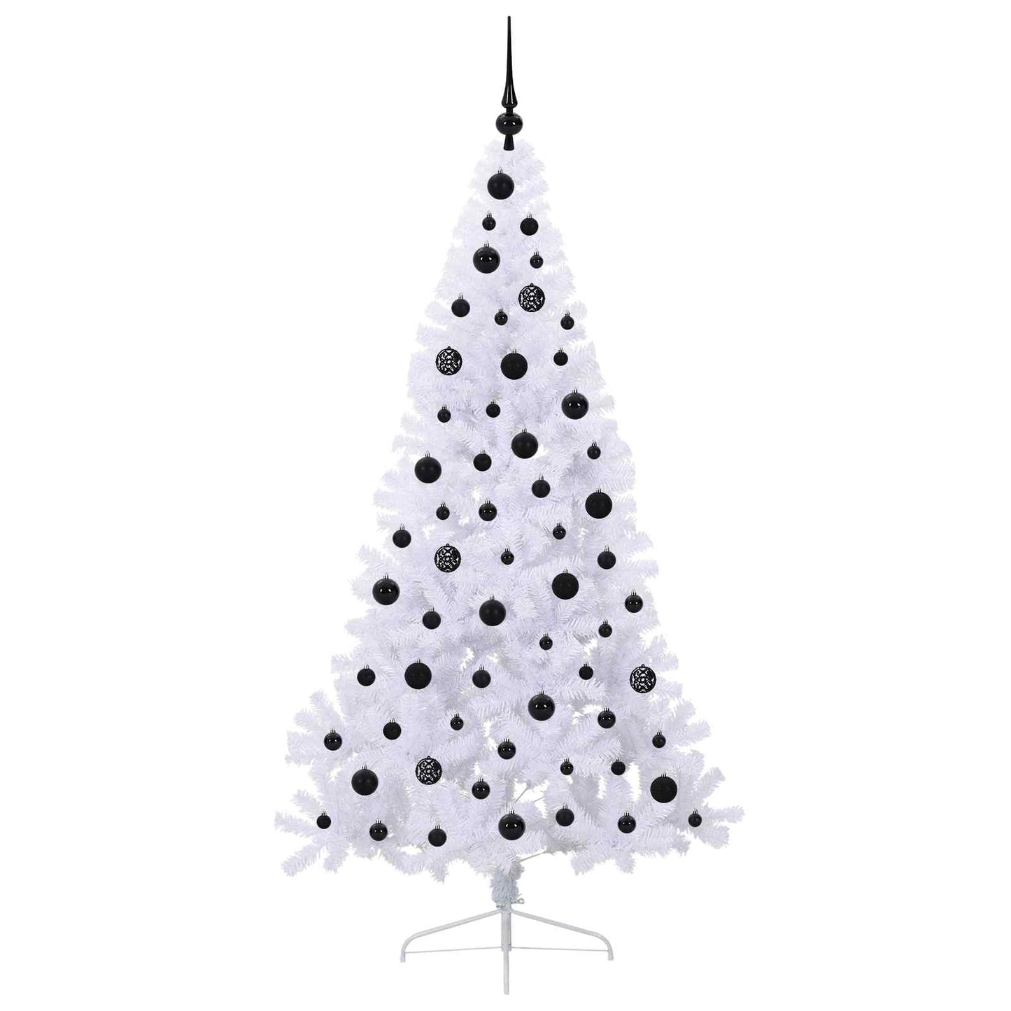 Artificial Christmas Tree with Stand White 180 cm PVC and Steel