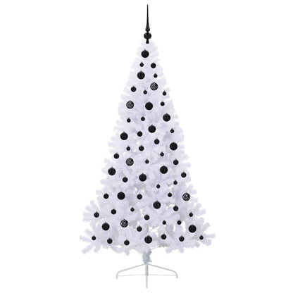 Artificial Christmas Tree with Stand White 180 cm PVC and Steel