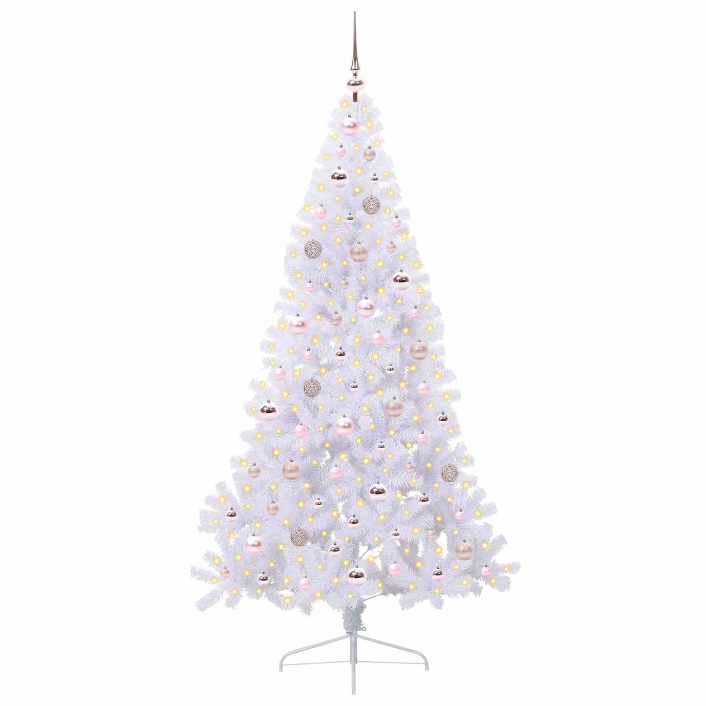 Artificial Christmas Tree with Stand White 180 cm PVC and Steel