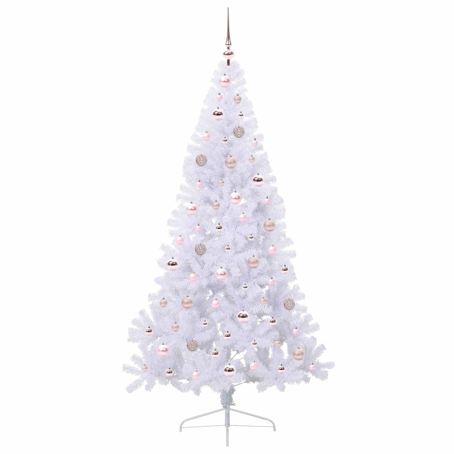 Artificial Christmas Tree with Stand White 180 cm PVC and Steel