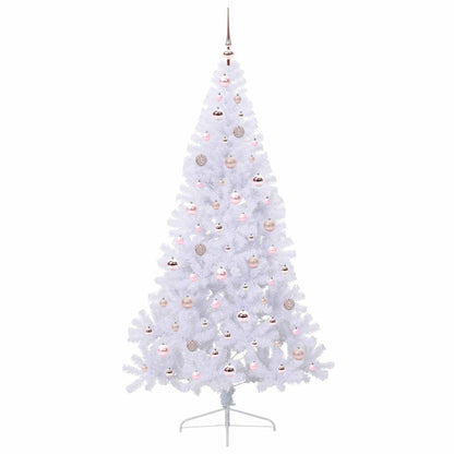 Artificial Christmas Tree with Stand White 180 cm PVC and Steel