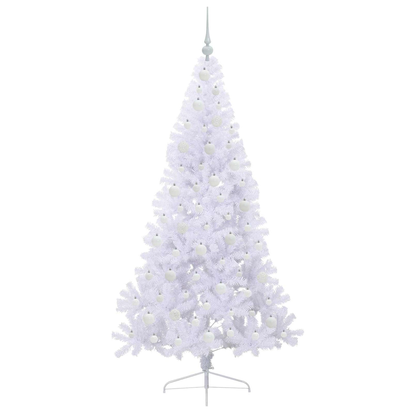Artificial Christmas Tree with Stand White 180 cm PVC and Steel