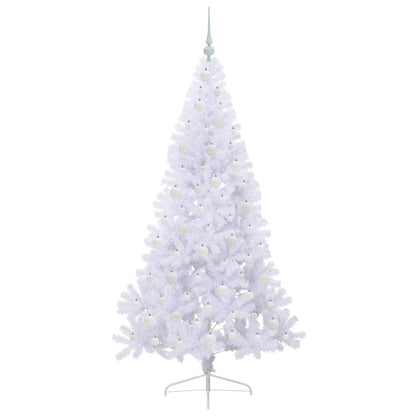 Artificial Christmas Tree with Stand White 180 cm PVC and Steel