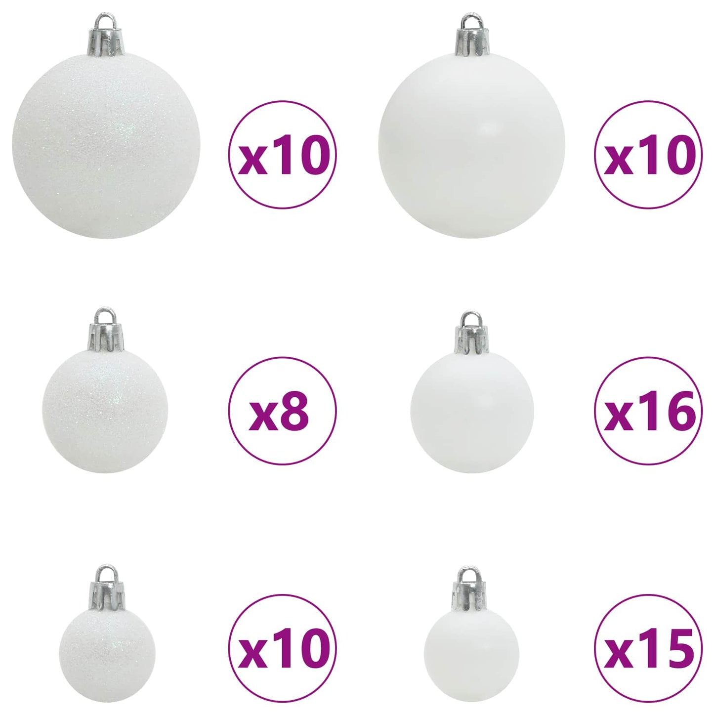 Artificial Christmas Tree with Stand White 180 cm PVC and Steel