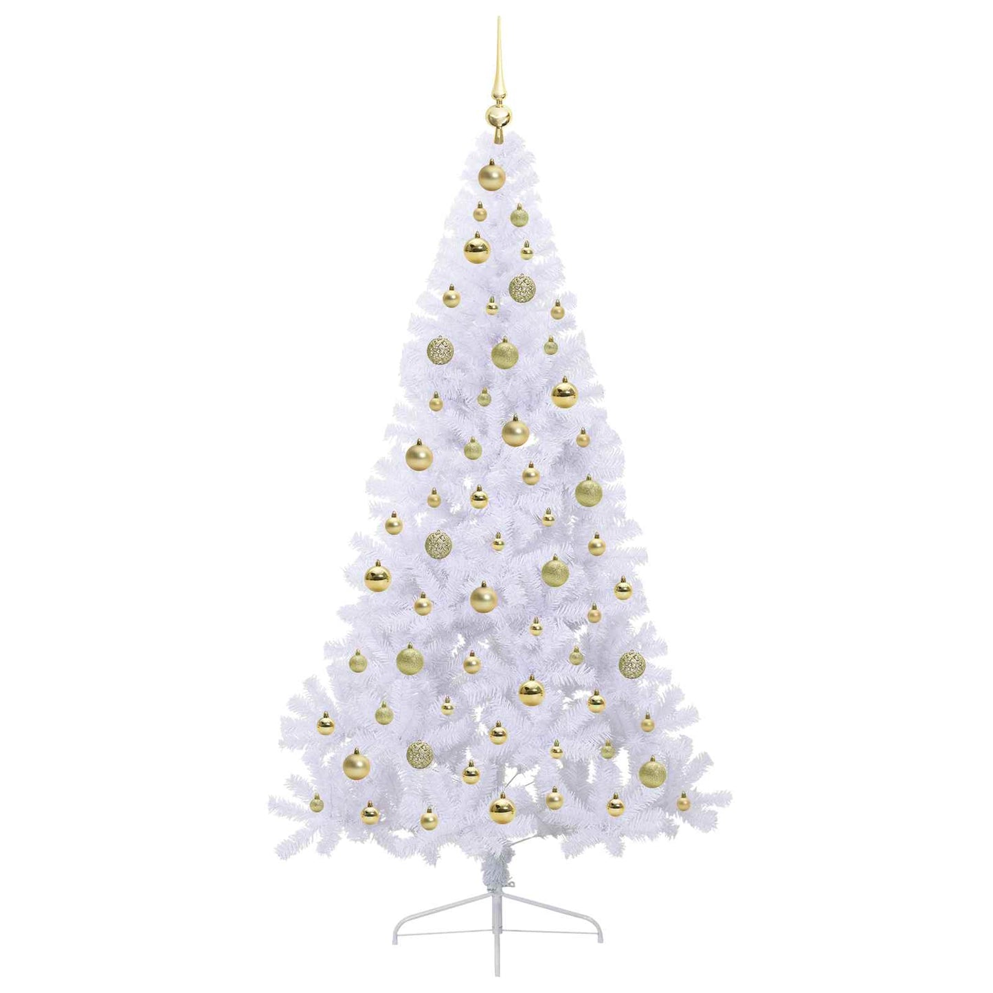 Artificial Christmas Tree with Stand White 180 cm PVC and Steel