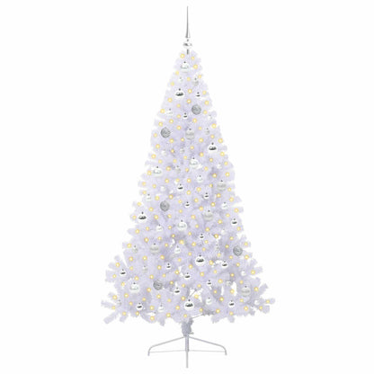 Artificial Christmas Tree with Stand White 180 cm PVC and Steel