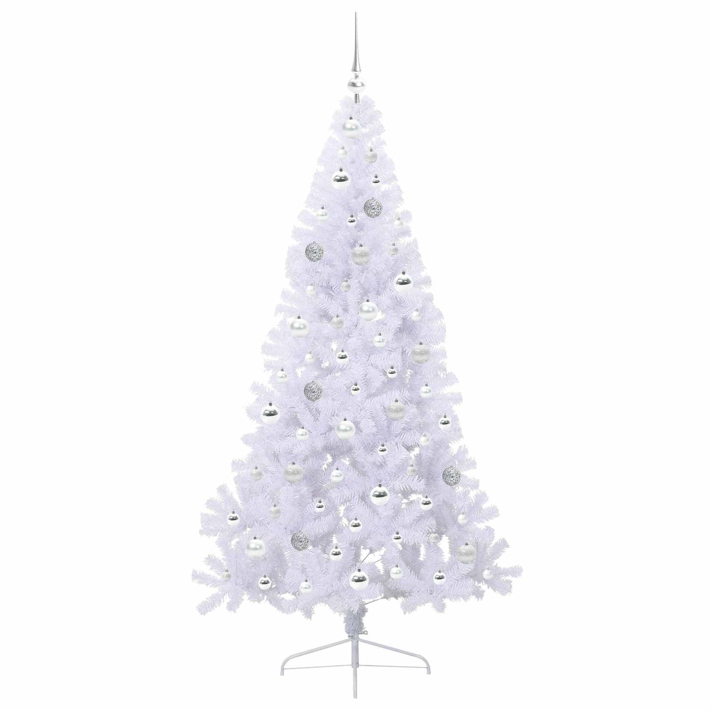 Artificial Christmas Tree with Stand White 180 cm PVC and Steel