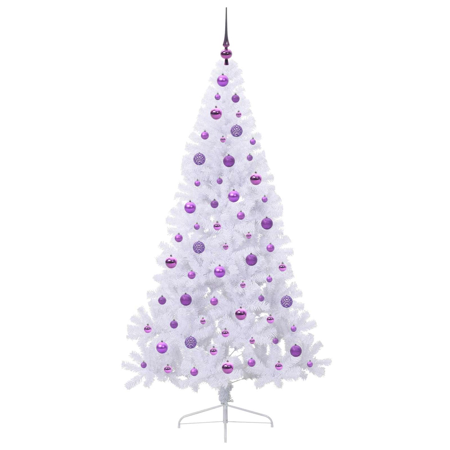 Artificial Christmas Tree with Stand White 180 cm PVC and Steel