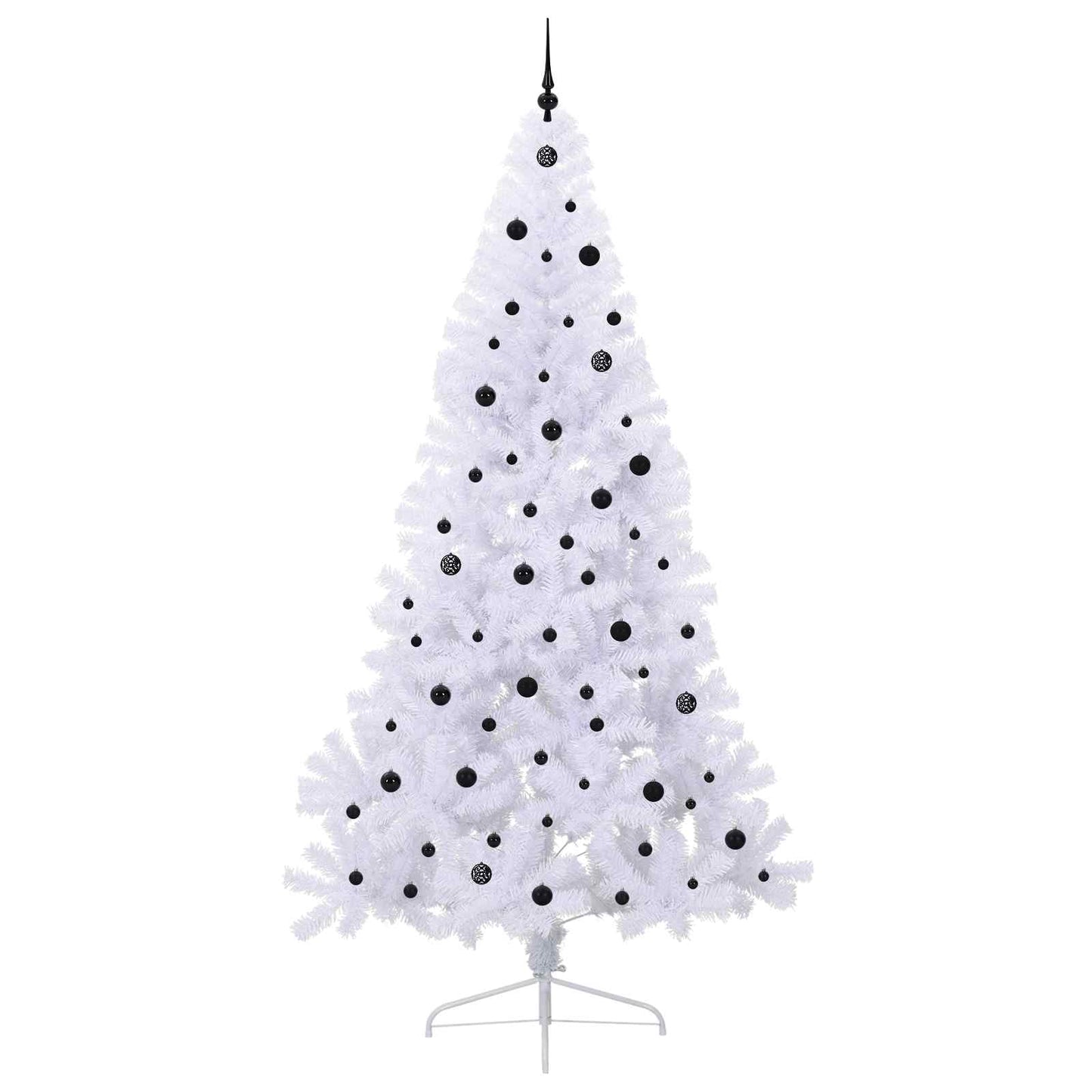 Artificial Christmas Tree with Stand White 240 cm PVC and Steel