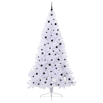 Artificial Christmas Tree with Stand White 240 cm PVC and Steel