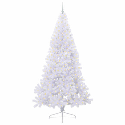 Artificial Christmas Tree with Stand White 240 cm PVC and Steel