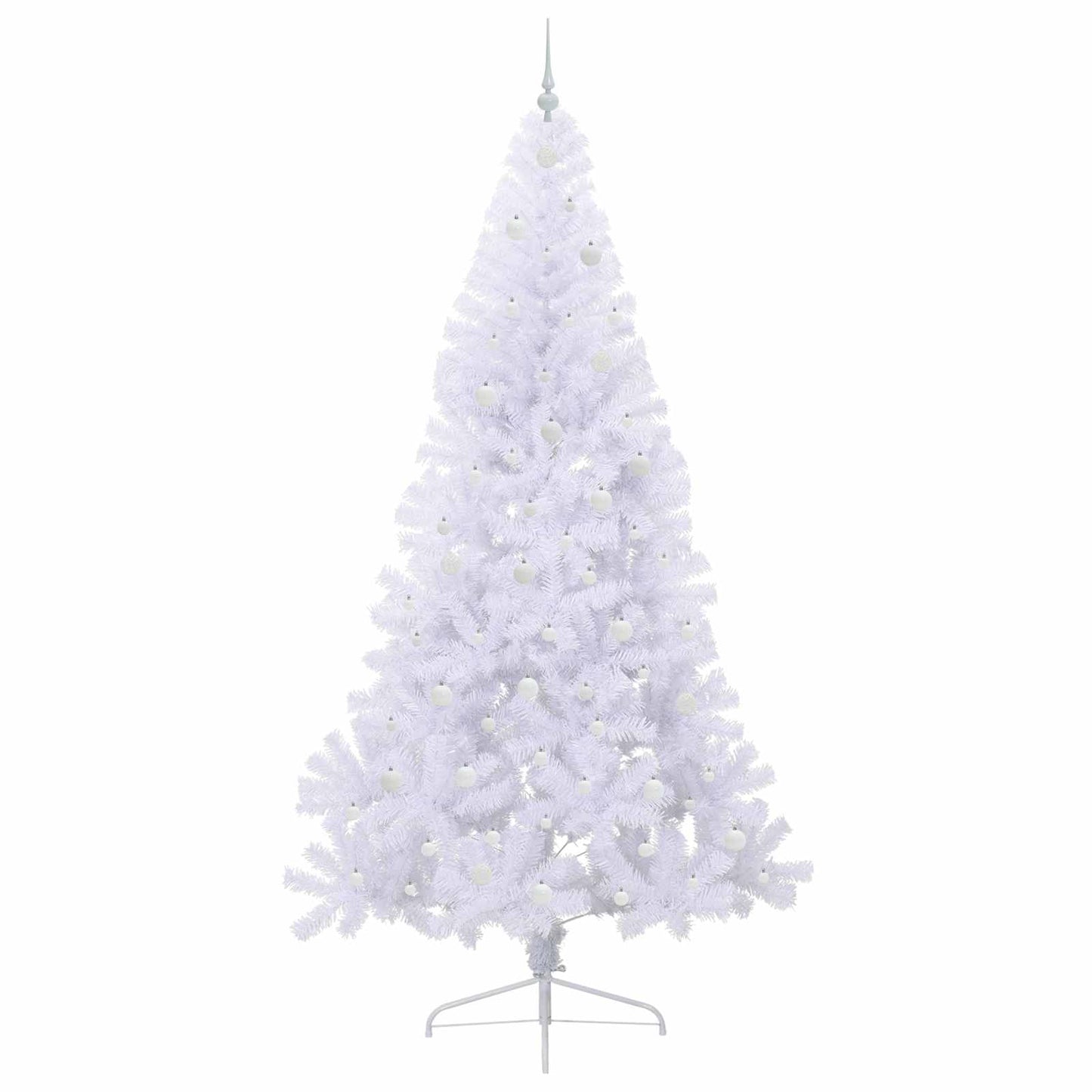Artificial Christmas Tree with Stand White 240 cm PVC and Steel