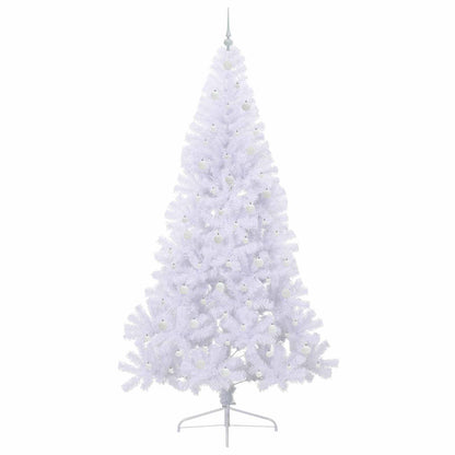 Artificial Christmas Tree with Stand White 240 cm PVC and Steel