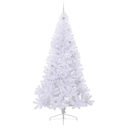 Artificial Christmas Tree with Stand White 240 cm PVC and Steel