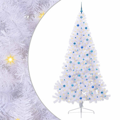 Artificial Christmas Tree with Stand White 240 cm PVC and Steel