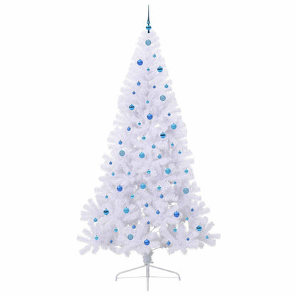 Artificial Christmas Tree with Stand White 240 cm PVC and Steel