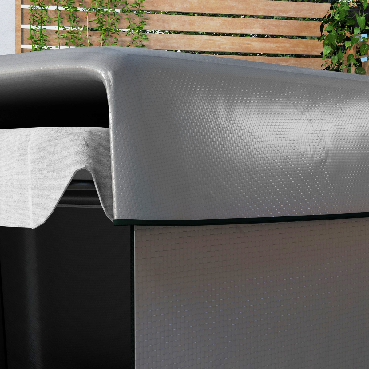 Outsunny Patio Swing Chair Cover Garden Furniture Protector 215x155x150cm Grey