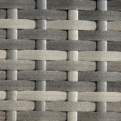 PE Rattan Outdoor Coffee Table, Rattan Side Table for Patio, Garden, Mixed Grey