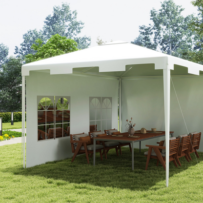 3 x 4 m Garden Gazebo Outdoor Canopy Marquee Party Tent White