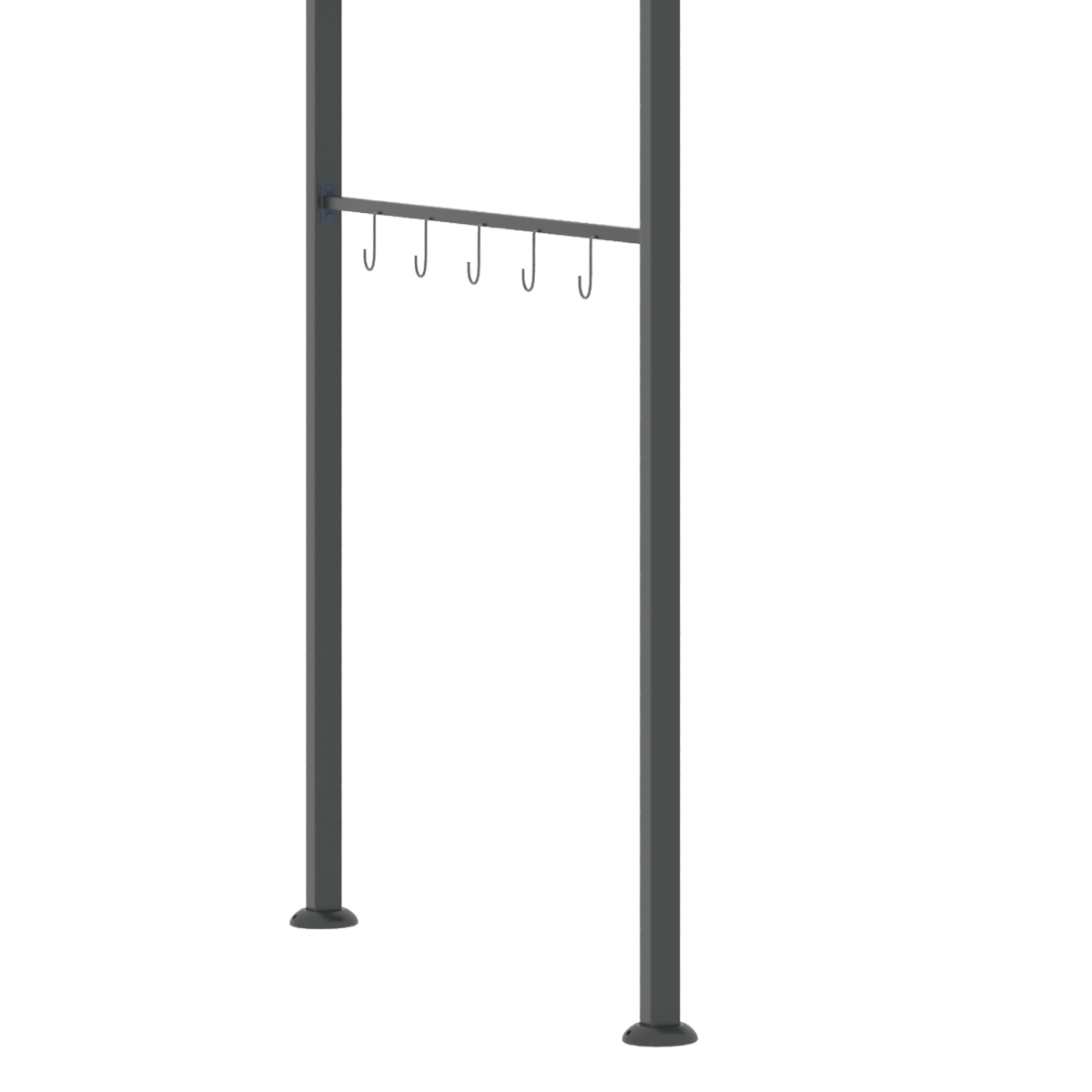 2M (7ft) BBQ Grill Gazebo Tent Garden Grill Metal Frame Grey
