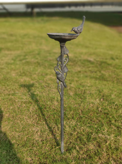 Cast Iron Bird Bath Stake