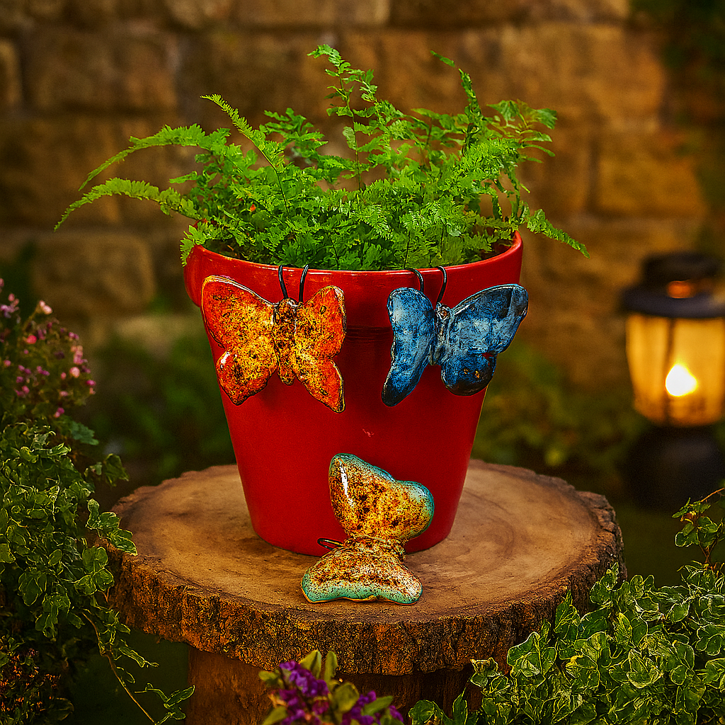 Butterfly Planter Decoration  Set of 3