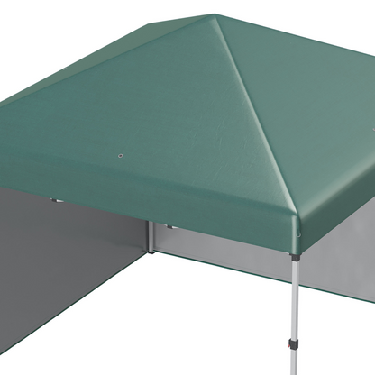 3 x 3 (M) Pop Up Gazebo Event Shelter with 2 Sidewalls, Weight Bags, Green