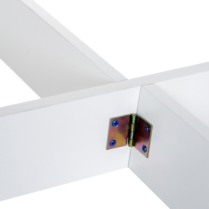 Drop Leaf Table Folding Dining Space Saving-Oak White Colour