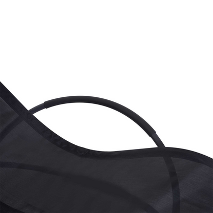 Orbital Sun Lounger Rocking Chair Outdoor Zero Gravity Folding w/ Pillow Black