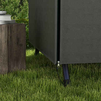 Outsunny Large Outdoor Swing Chair Cover  Garden Furniture Protector 164cm Grey