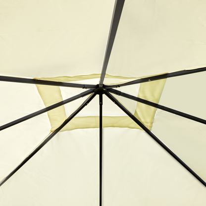 Outdoor Gazebo for Garden Party Tent, Wedding Canopy Pavilion Cream-white