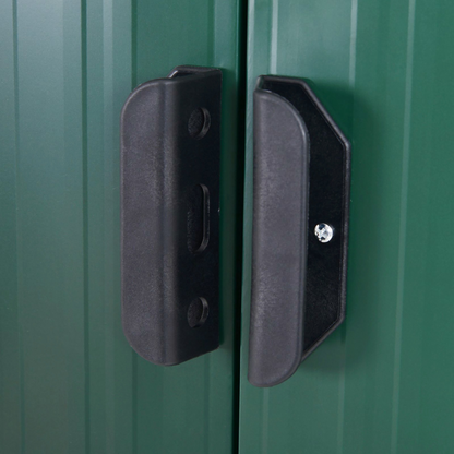 7 x 4ft Outdoor Garden Metal Storage Shed, Green