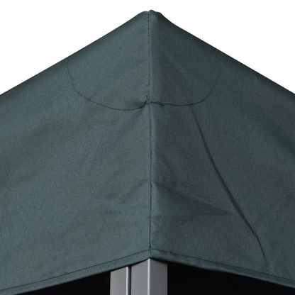 Outsunny 3(m) 2 Tier Gazebo Top Cover Replacement Canopy Roof Charcoal Grey
