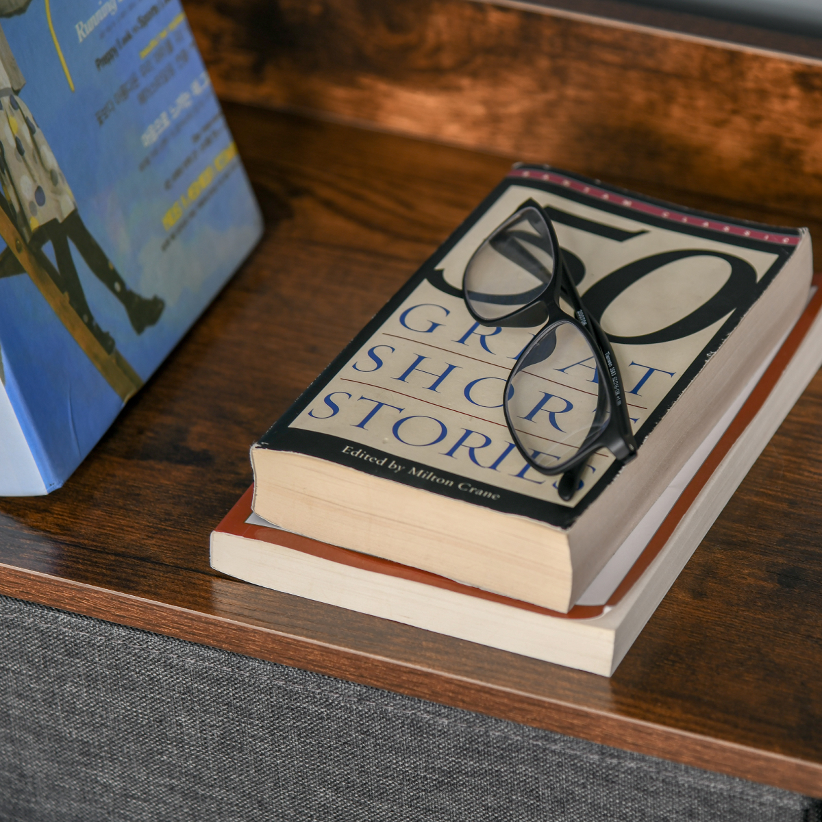 4 Drawer Storage Chest Unit Home w/ Shelves Home Living Room Bedroom Black