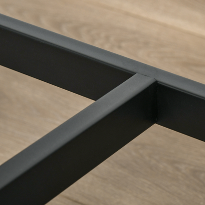 Industrial Bar Table Set, 2 Stools, 3PC Counter Height Rustic Brown