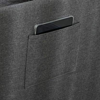 HOMCOM Folding Sleeper Sofa Bed Chair with Pillows, Pocket, Grey